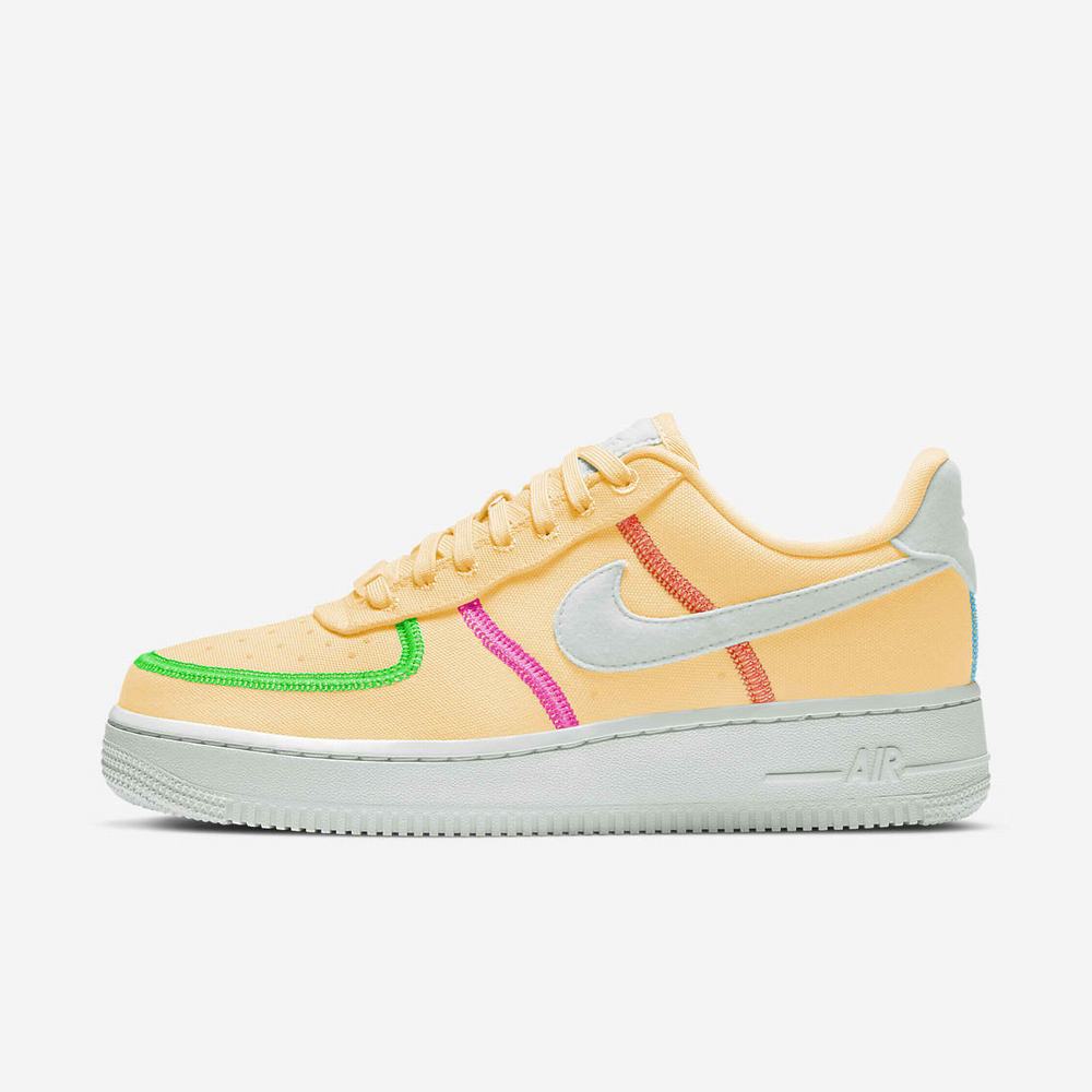 Sneakers Nike Air Force 1 '07 LX Jaune 8934-067 Melon Tint/Poison Green/Pink Blast/Photon Dust Femme | IPN-30958086